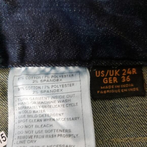 Ariat Cropped Denim Riding Breeches Indigo Jeans 24R NEW Activewear Sportswear - Picture 10 of 13